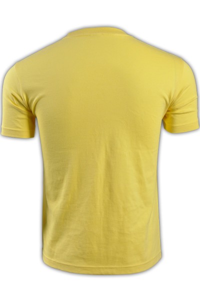 SKT019 printstar Yellow 020 Short Sleeve Men's T-shirt 00085-CVT Solid Color Elastic T-shirt Leisure Slim T-shirt Manufacturer's T-shirt Price Thick Pound T-shirt front view